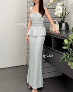 Load image into Gallery viewer, Kadaka Couple Outfit | Airflow Linen Top Blouse Skirt and Shirt | Cloud Nine Collection (1)
