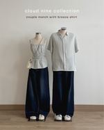 Load image into Gallery viewer, Kadaka Mist Top | Sleeveless Square Neck Peplum Scrunch Top | Atasan Wanita Airflow Linen | Cloud Nine Collection T-0556
