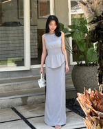 Load image into Gallery viewer, Kadaka Couple Outfit | Airflow Linen Top Blouse Skirt and Shirt | Cloud Nine Collection (2)
