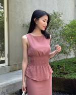 Load image into Gallery viewer, Kadaka Couple Outfit | Airflow Linen Top Blouse Skirt and Shirt | Cloud Nine Collection (1)
