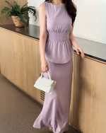 Load image into Gallery viewer, Kadaka Couple Outfit | Airflow Linen Top Blouse Skirt and Shirt | Cloud Nine Collection (1)
