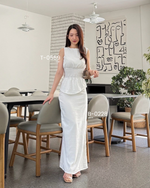 Load image into Gallery viewer, Kadaka Couple Outfit | Airflow Linen Top Blouse Skirt and Shirt | Cloud Nine Collection (2)
