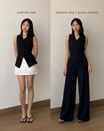 Load image into Gallery viewer, Kadaka Sienna Top | Sleeveless Shirt Top | Atasan Wanita Kerah Tanpa Lengan | Everyday Basics Collection T-0561
