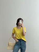 Muat gambar ke penampil Galeri, Kadaka T-0132 Basic Short Sleeves Tshirt | Atasan Kaos Wanita
