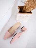 Muat gambar ke penampil Galeri, H-0102 Block Heels Mules Wanita 5cm Pastel Color
