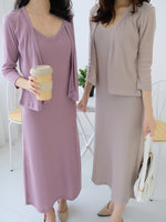 Muat gambar ke penampil Galeri, Kadaka S-0180 Set Dress dan Cardigan Korean Look
