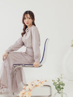 Muat gambar ke penampil Galeri, Kadaka B-0195 Rok Maxi Wanita Long Skirt Ruffle Satin Chantilly Lace
