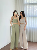 Muat gambar ke penampil Galeri, Kadaka B-0168 Kulot Wanita Culotte Celana Panjang High Waist Woven Premium
