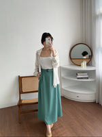 Muat gambar ke penampil Galeri, Kadaka B-0143 Long Maxi Skirt Korea Detail Belt
