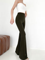 Load image into Gallery viewer, Kadaka B-0179 Celana Cutbray Wanita Highwaist Knit Stretch
