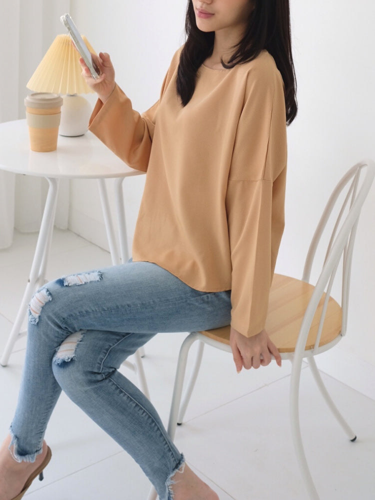 Kadaka T-0381 Blouse Tangan Panjang Casual Wanita