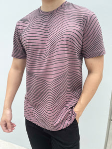 Kadaka MT-0124 Tshirt Kaos Pria Motif Garis