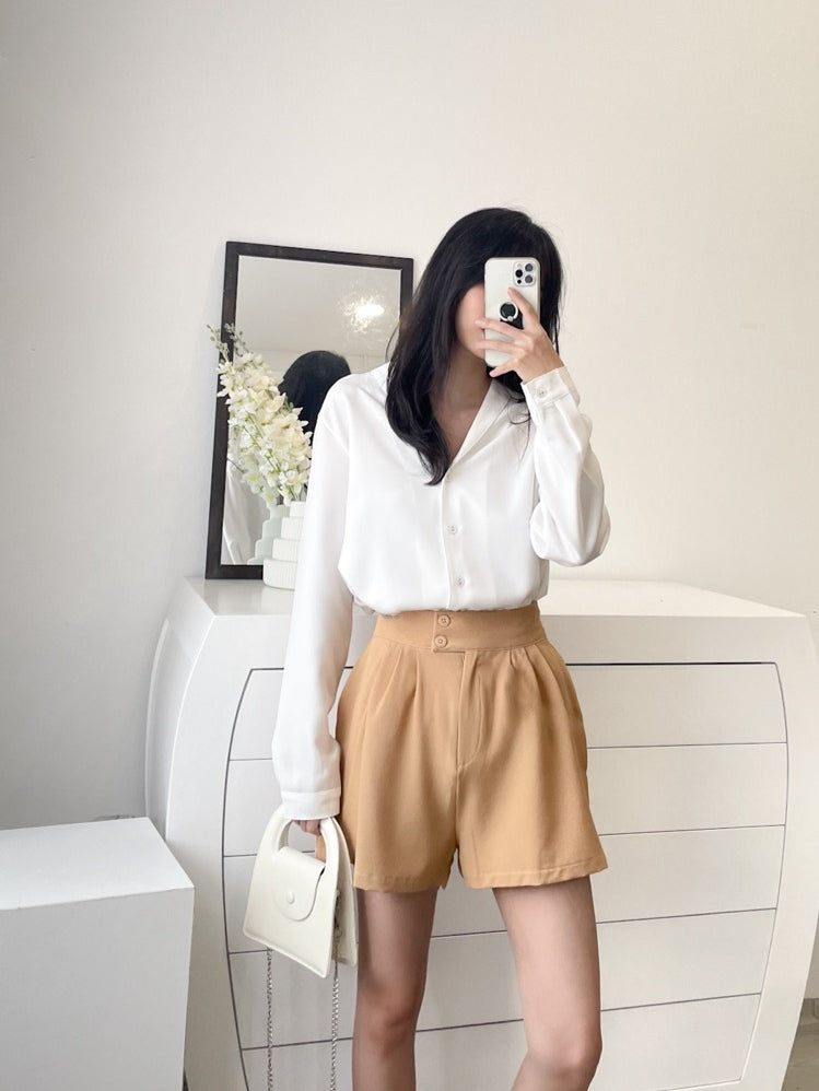 Kadaka B-0148 Highwaisted Short Pants Celana Pendek Wanita