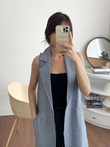 Kadaka O-0111 Outer Long Vest Premium Tweed