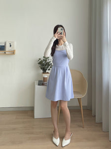 Kadaka S-0156 Set Korea Tangan Panjang Mini Dress Terpisah