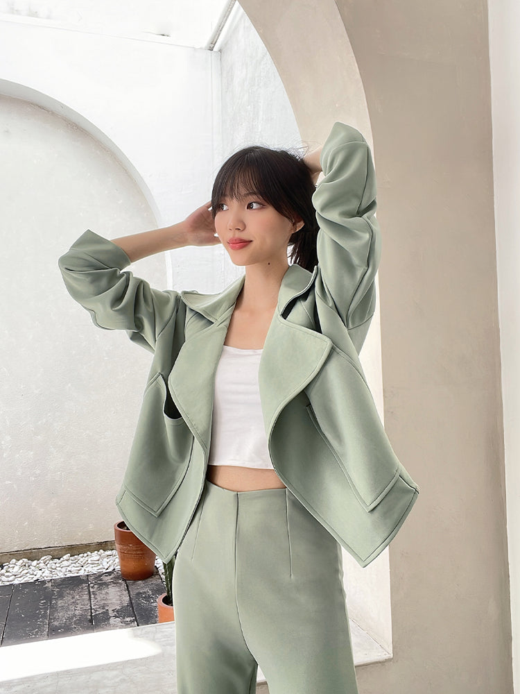 Kadaka O-0192 Blazer Outer Wanita Korean Style Detail Kerah