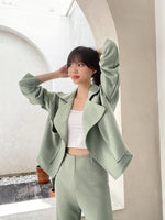 Muat gambar ke penampil Galeri, Kadaka O-0192 Blazer Outer Wanita Korean Style Detail Kerah
