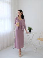 Muat gambar ke penampil Galeri, Kadaka S-0180 Set Dress dan Cardigan Korean Look
