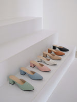 Muat gambar ke penampil Galeri, H-0102 Block Heels Mules Wanita 5cm Pastel Color
