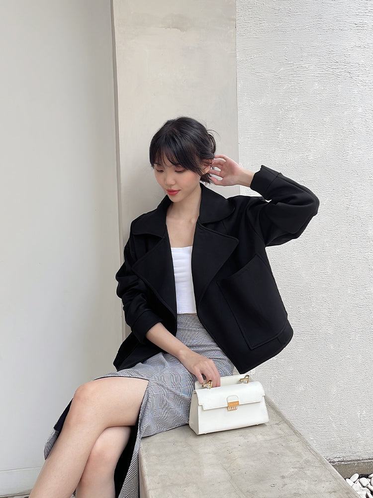 Kadaka O-0192 Blazer Outer Wanita Korean Style Detail Kerah