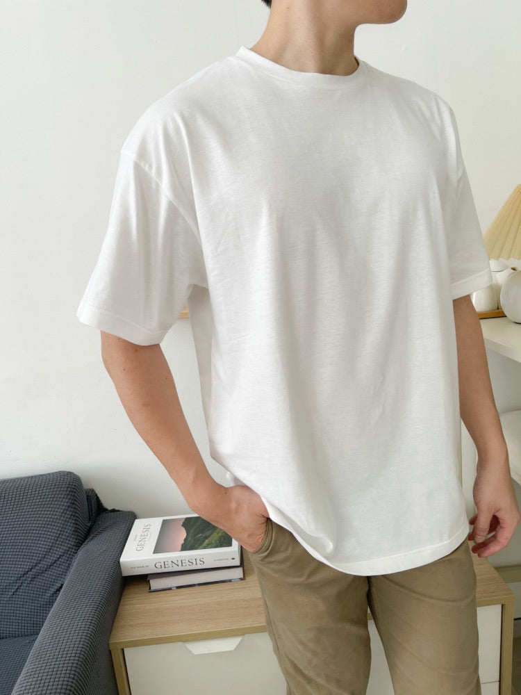 Kadaka MT-0102 T-Shirt Oversized Pria Casual Crewneck