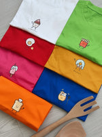 Muat gambar ke penampil Galeri, Kadaka T-0348 Kaos Tshirt Korea Foodies Super Cute
