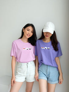 Kadaka T-0328 Tshirt Kaos Sushi Cute Embroidery Timbul