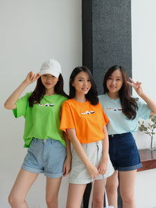 Kadaka T-0328 Tshirt Kaos Sushi Cute Embroidery Timbul