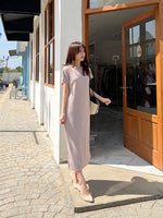 Muat gambar ke penampil Galeri, Kadaka D-0194 Knit Loose Midi Dress | Dress Midi Wanita Knit
