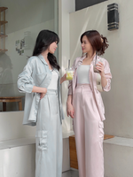 Muat gambar ke penampil Galeri, Kadaka T-0506 Kemeja Satin Oversized Double Pocket
