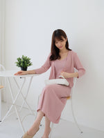 Muat gambar ke penampil Galeri, Kadaka S-0180 Set Dress dan Cardigan Korean Look
