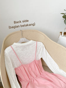 Kadaka S-0156 Set Korea Tangan Panjang Mini Dress Terpisah