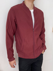 Kadaka MO-0105 Bomber Jacket Pria Premium Cotton Emboss