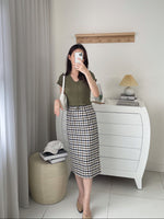 Load image into Gallery viewer, Kadaka T-0451 Crop Top Scrunch Korea Cotton Rib Knit
