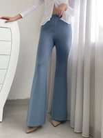 Muat gambar ke penampil Galeri, Kadaka B-0189 Celana Cutbray Highwaist Wanita Stretch
