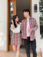 Muat gambar ke penampil Galeri, Kadaka B-0177 Skort Wanita Rok Celana Mini Plaid
