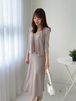 Muat gambar ke penampil Galeri, Kadaka S-0180 Set Dress dan Cardigan Korean Look
