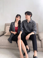 Load image into Gallery viewer, Kadaka O-0171 Plaid Tweed Blazer Korean Style
