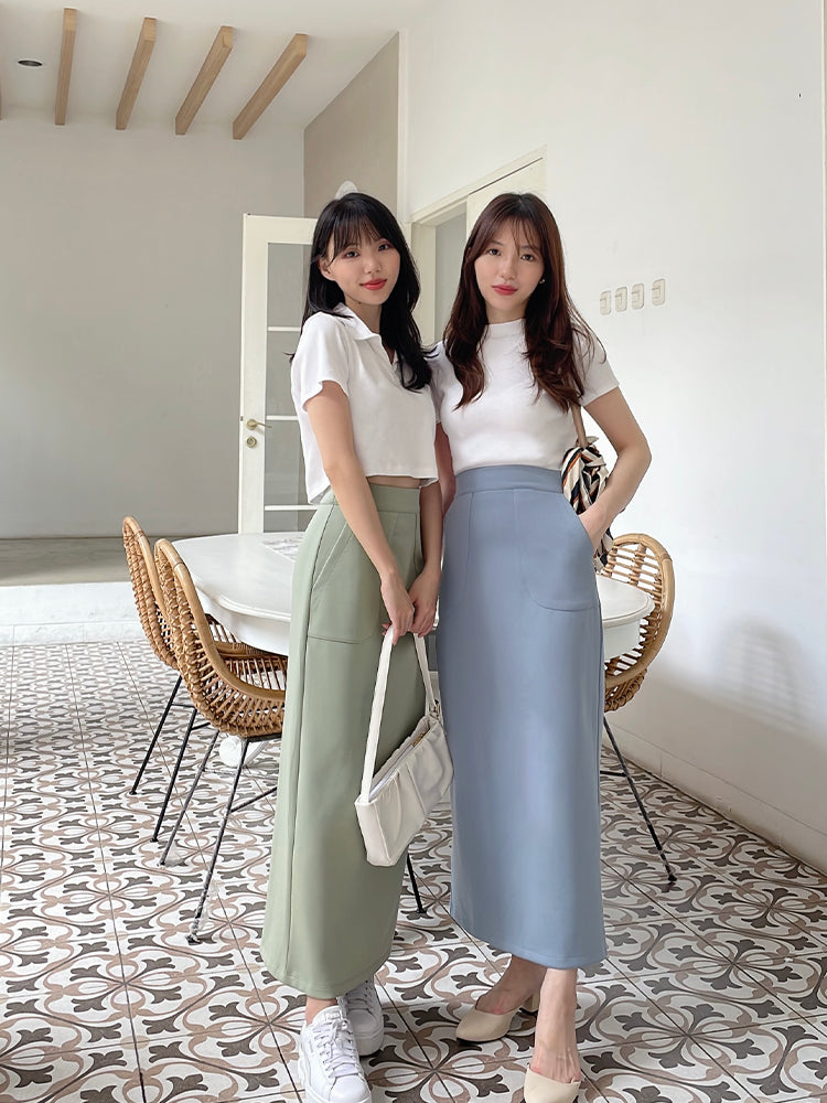 Kadaka B-0190 Maxi Skirt Rok Panjang Wanita Korean Style