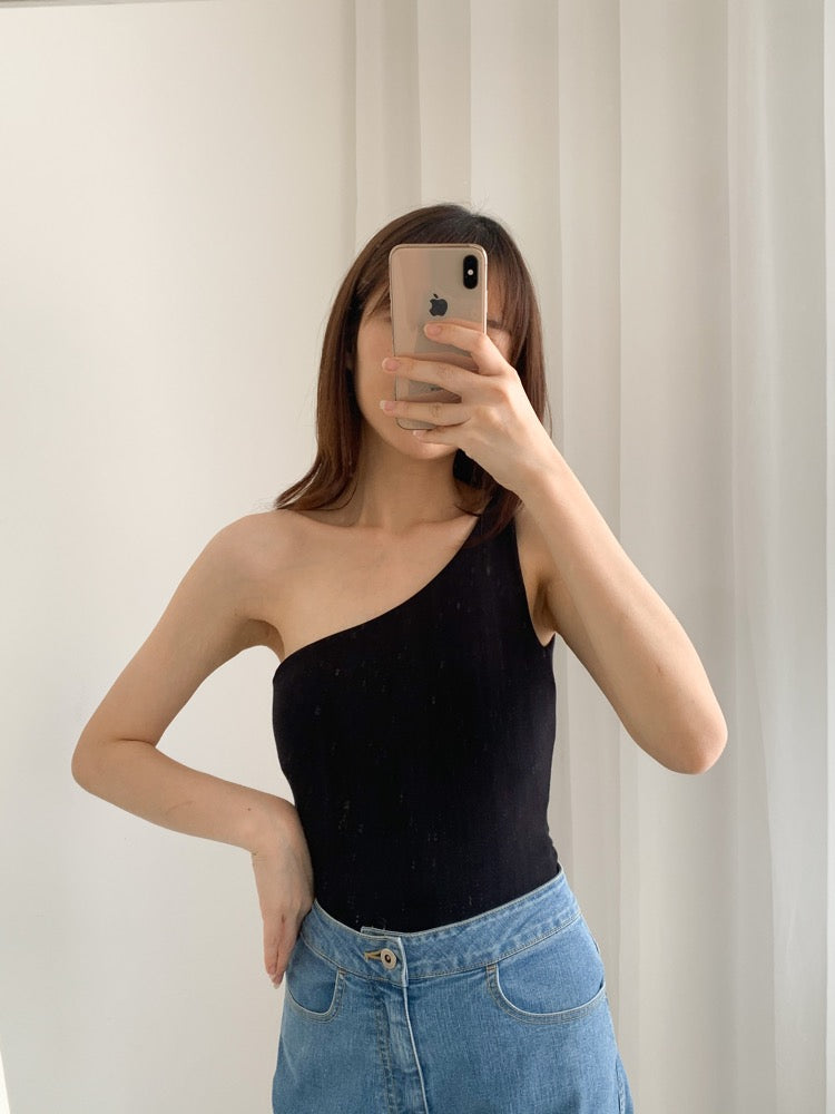 Kadaka T-0257 Tanktop Basic One Shoulder