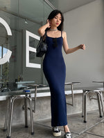 Muat gambar ke penampil Galeri, Kadaka D-0229 Bodycon Maxi Dress Wanita Stretch
