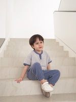 Muat gambar ke penampil Galeri, Kadaka KB-0107 Boys Jogger Pants Knit Emboss | Celana Panjang Anak Laki-Laki Knit
