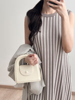 Muat gambar ke penampil Galeri, Kadaka D-0247 Midi Stripes Loose Dress | Dress Panjang Wanita Knit
