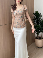 Muat gambar ke penampil Galeri, Kadaka T-0354 Blouse Peplum Floral Super Pretty Detail Smock
