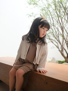 Kadaka KG-0106 Girls Mini Dress Linen Crinkle | Dress Anak Perempuan Tangan Puff