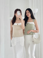 Muat gambar ke penampil Galeri, Kadaka T-0520 Sleeveless Top Square Neck | Atasan Tank Top Wanita
