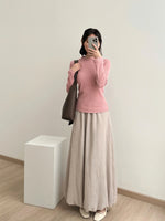 Muat gambar ke penampil Galeri, Kadaka B-0215 Maxi Balloon Skirt Linen Crinkle | Rok Panjang Wanita
