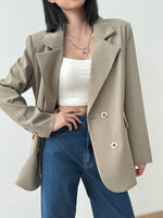 Muat gambar ke penampil Galeri, Kadaka O-0199 Long Sleeve Oversized Blazer | Outer Blazer Wanita
