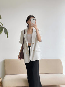 Kadaka O-0198 Short Sleeve Blazer | Basic Blazer Outer Wanita