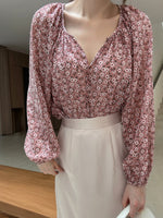 Load image into Gallery viewer, Kadaka T-0440 Floral Pattern Blouse Wanita Tangan Panjang
